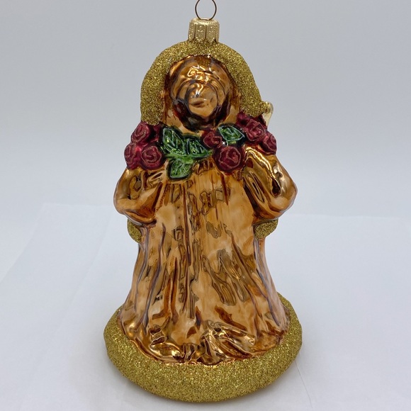 Santa Claus African American Glass Santa Christmas Ornament - Picture 3 of 11